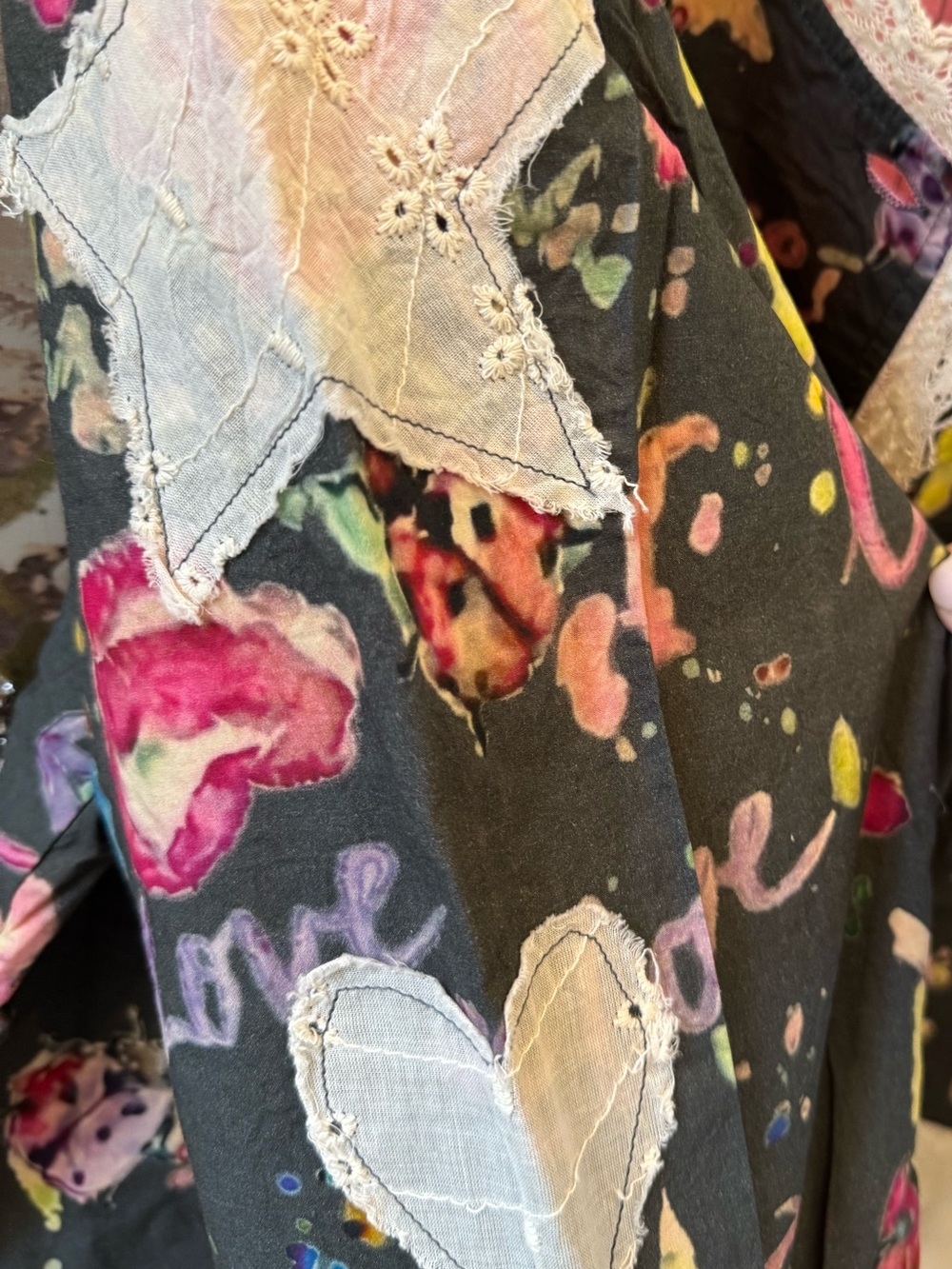 POL Love Written in the Stars | Romantic Boho Floral Heart & Star Jacket - Picture 3 of 7
